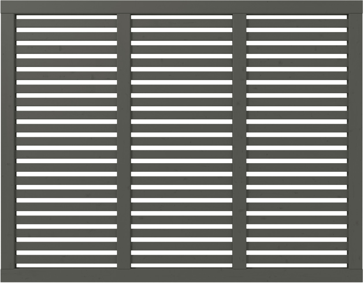 Plus Zaun Harmoni 180 x 140 cm umbragrau fungizidbehandelt