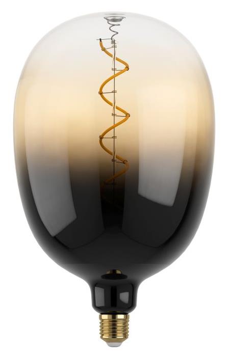 Eglo LED Leuchtmittel Oval E27 4W schwarz-braun