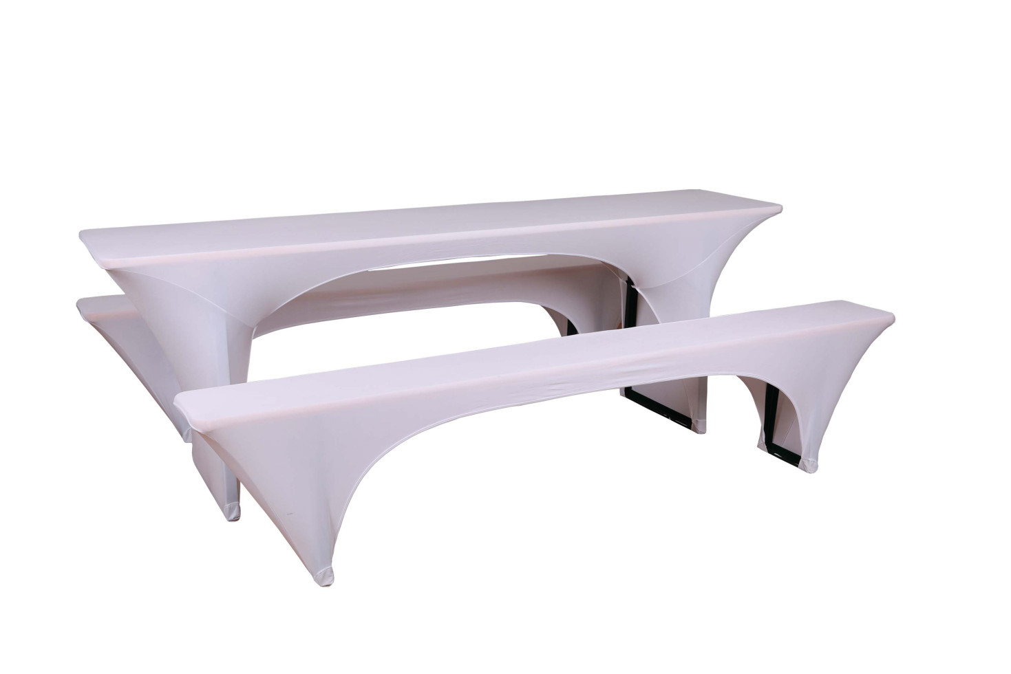 GO-DE Bierzeltgarnitur-Spannhussen 70cm 70 cm x 220 cm x 70 cm, weiß