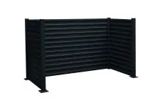 Floraworld Mülltonnen-Sichtschutz aus Stahl für 3 x 240 L Mülltonnen anthrazit