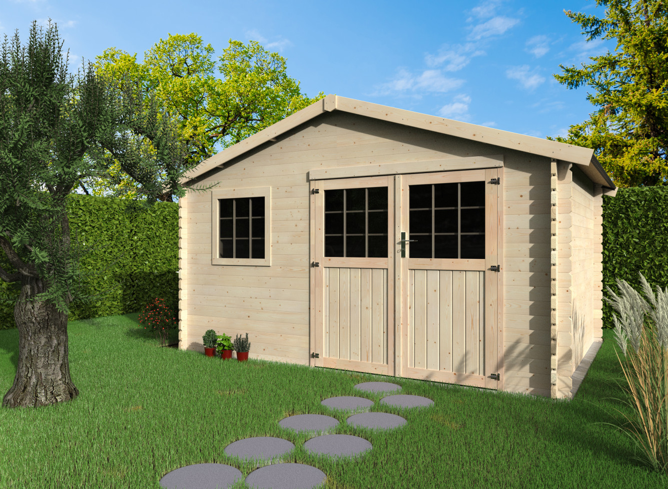 Decor et Jardin Gartenhaus Torcal 400 x 300 cm natur kaufen Globus