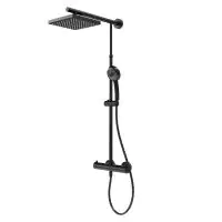 Schulte DuschMaster Rain Classic Black Style mit Thermostat ExpressPlus