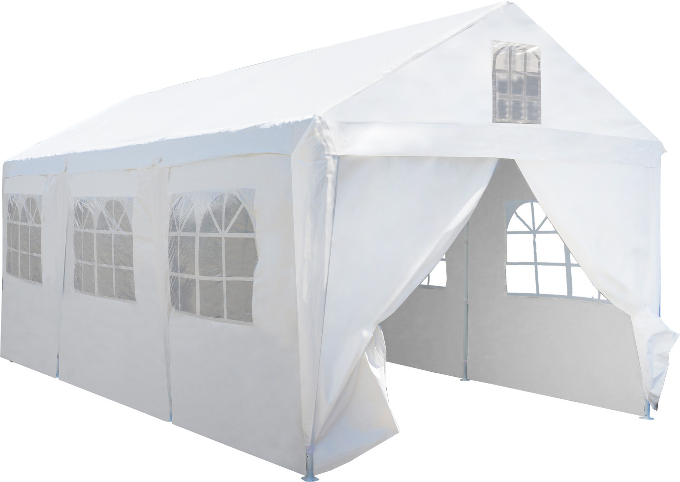 TrendLine Seitenteile für Großraumzelt 300 x 600 cm weiß 6 Stück GFM0b13dbbad