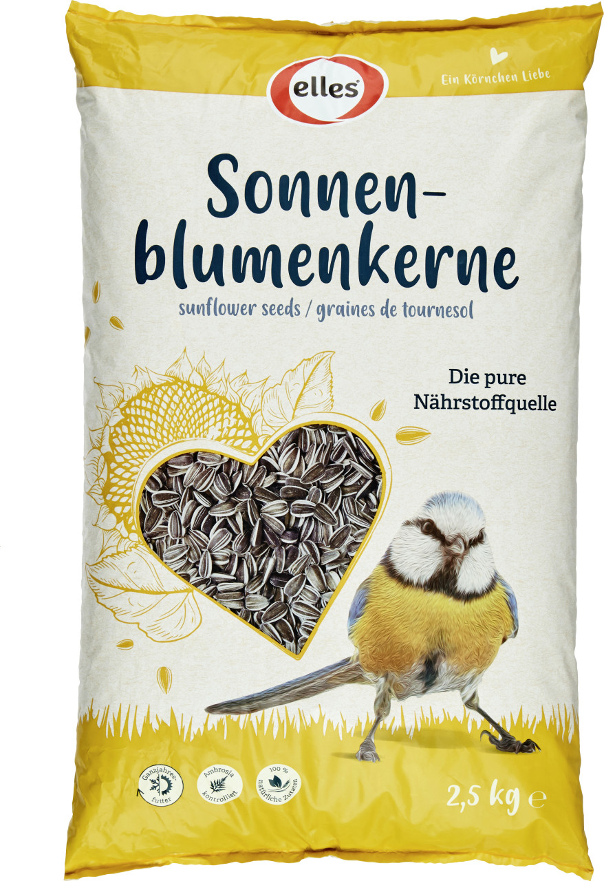 Elles Wildvogelfutter Sonnenblumenkerne 2,5 kg GLO629100172