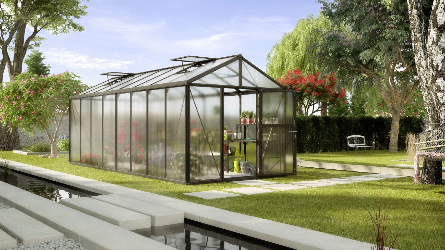 Vitavia Gewächshaus Zeus 15700 266 x 622 cm 3 mm Sicherheitsglas kaufen