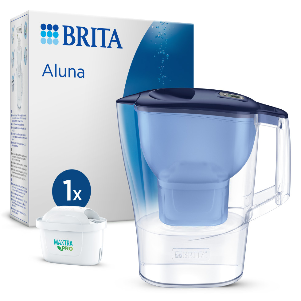 Brita Wasserfilter-Kanne Aluna blau 2,4 l Füllmenge