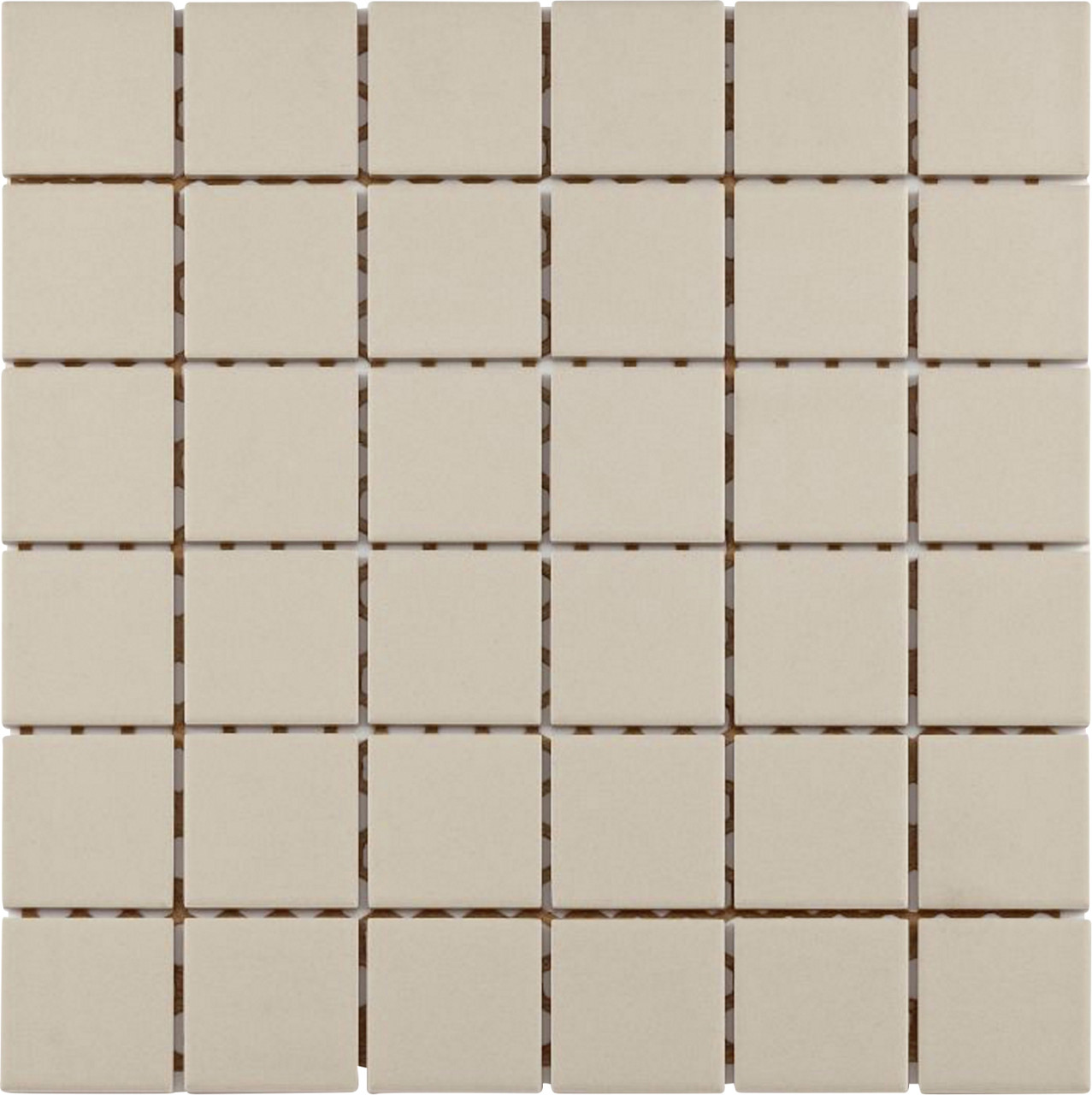 Mosaikfliese Maxi 30 x 30 cm creme Steinmaß: ca. 4,7 x 4,7 cm