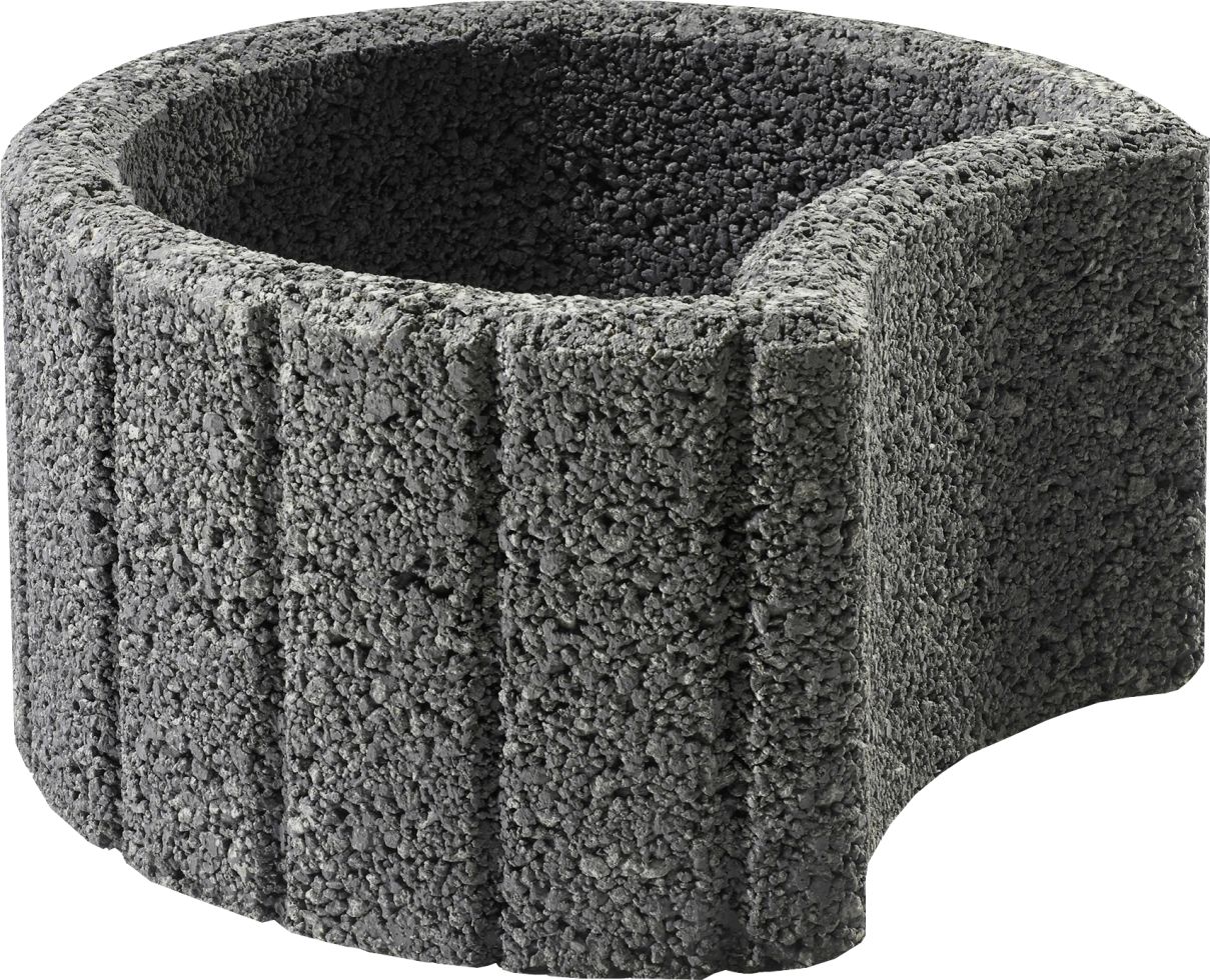 Kann Pflanzstein Groß 48 x 38 x 25 cm anthrazit kaufen Globus Baumarkt