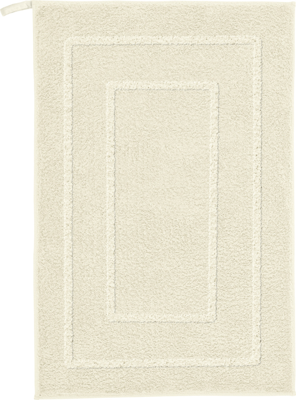 Kleine Wolke Badteppich Nico sandbeige Polyester 50 x 80 cm