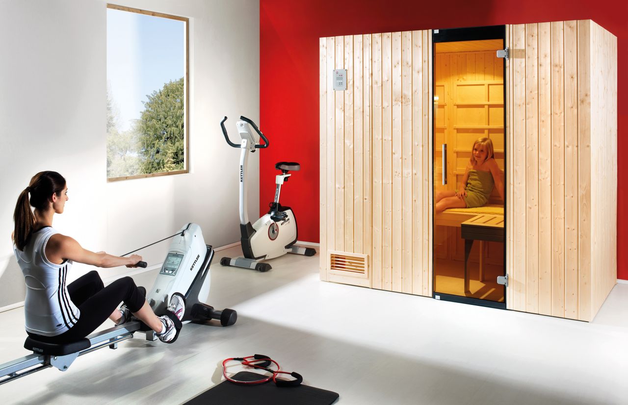 Weka Infrarot-Kombikabine UPPSALA Infrarotkabine und vollwertige Sauna GLO782281433