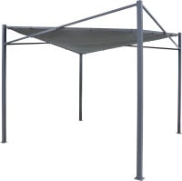 Tepro Sonnensegel mit Gestell Austin rechteckig 280 x 280 cm anthrazit