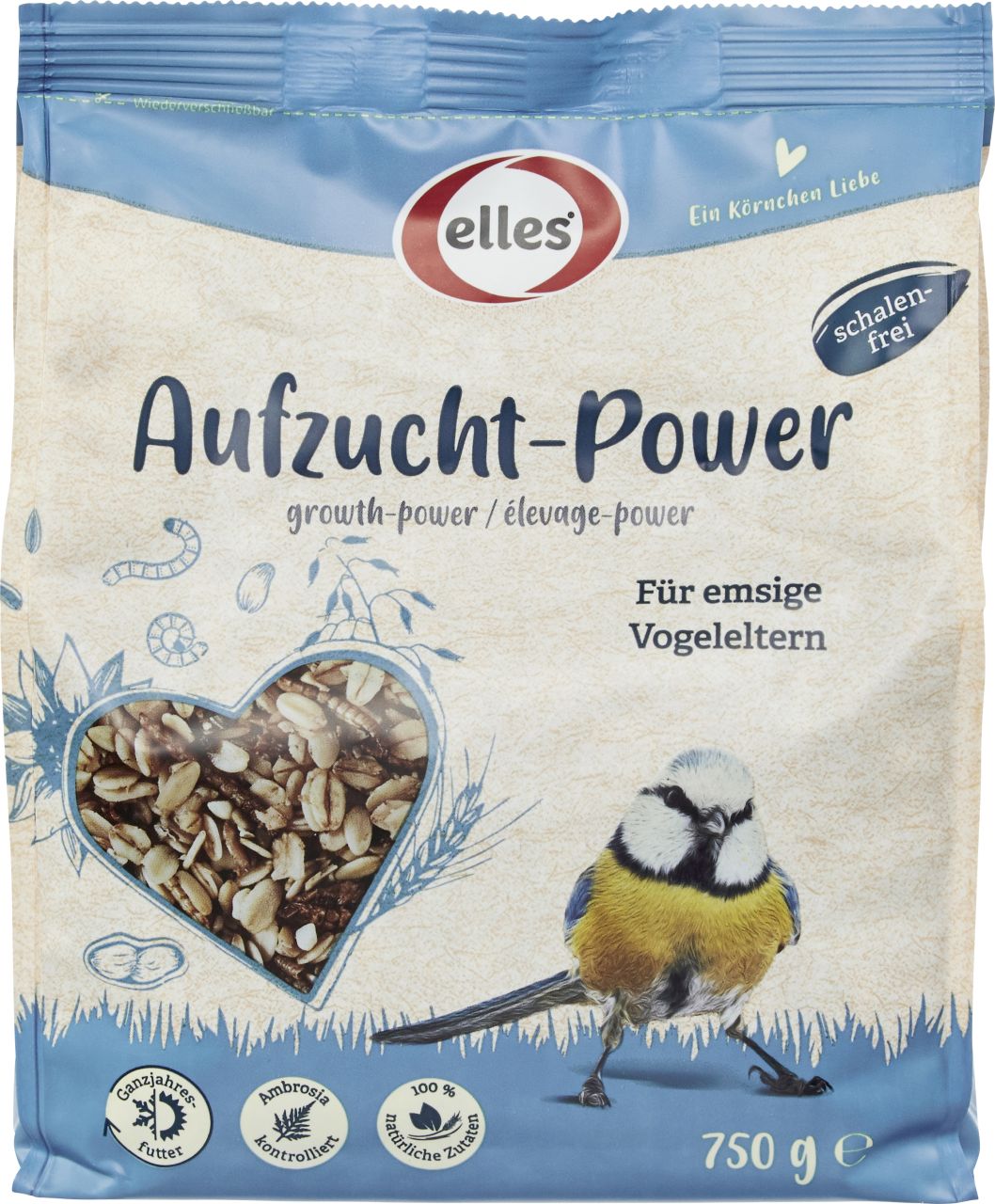 Elles Wildvogelfutter Aufzucht-Power 750 g GLO629101381