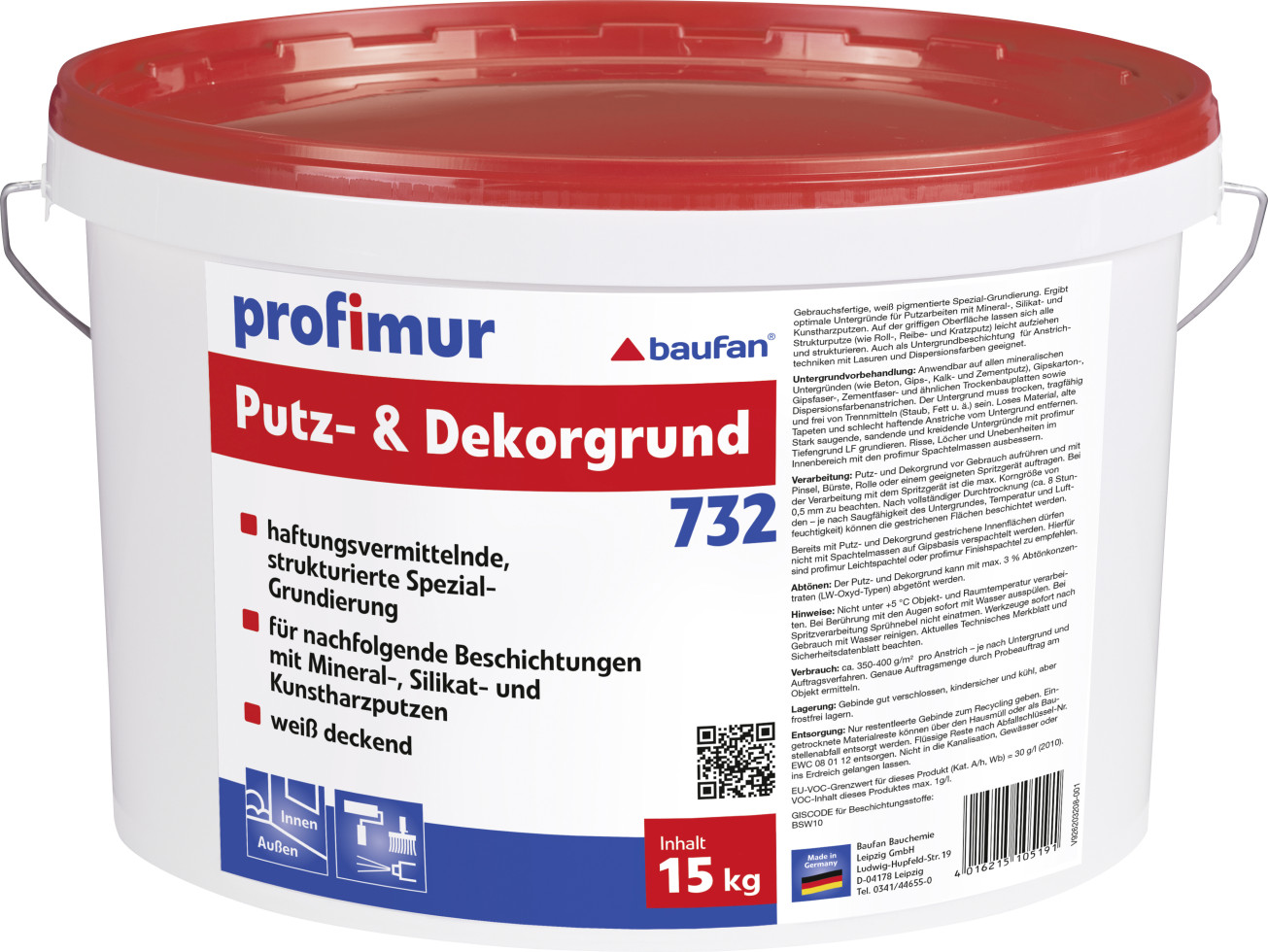 Weitere Profimur Putz- und Dekorgrund 732 - 15 kg GFMbe6135740