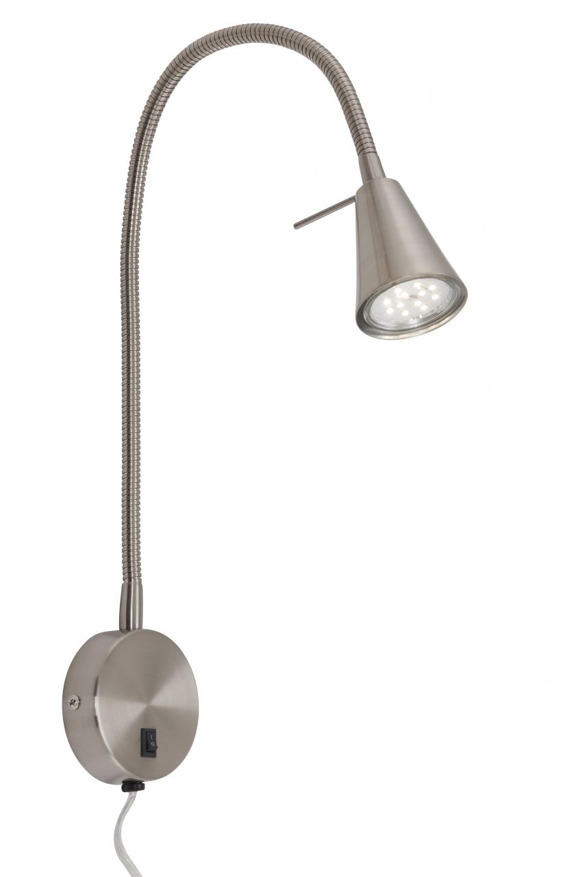 Briloner LED Wandleuchte Comfort Light GU10 nickel matt 20,5 cm 5 W