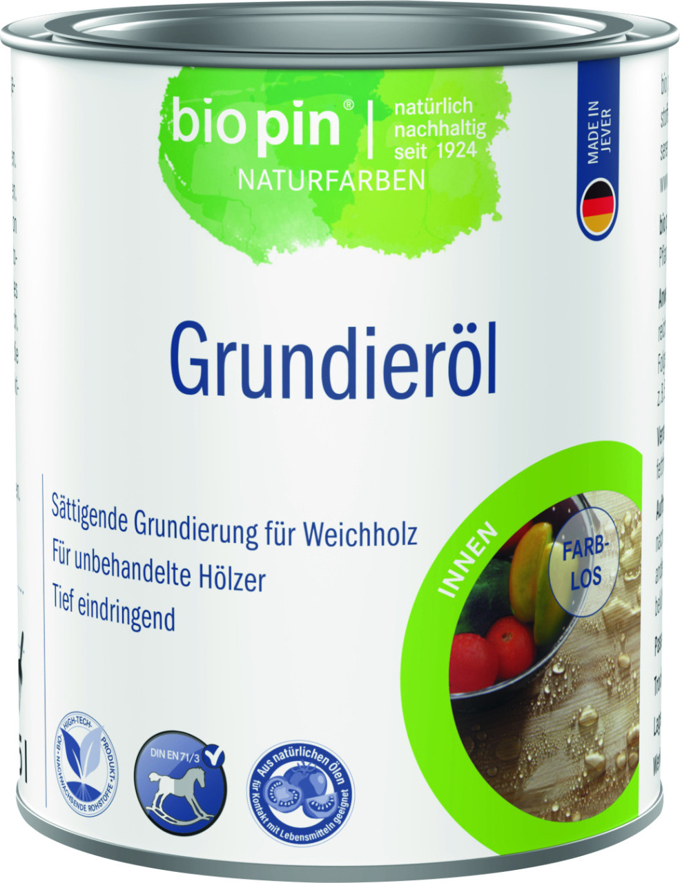Biopin Naturfarben Grundieröl 375 ml farblos GFM4637693fa