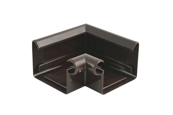 Marley Rinnenwinkel NW 70 mm, Innenecke, 90°, Kastenform, braun