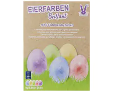 Eierfarben Glanzeffekt Brilliant 5 Farben mit Färbehandschuhen