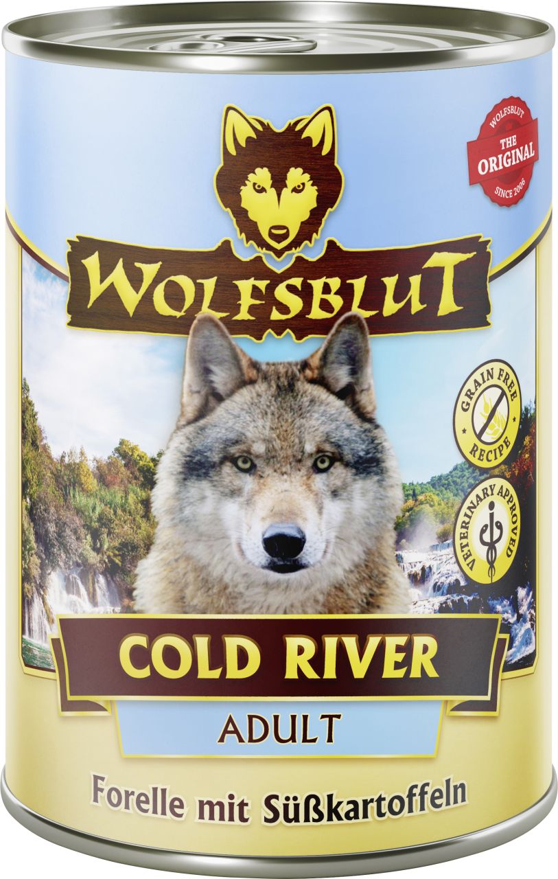 Weitere Wolfsblut Cold River Adult Forelle mit Süßkartoffel Hundefutter 395 g GLO629307336