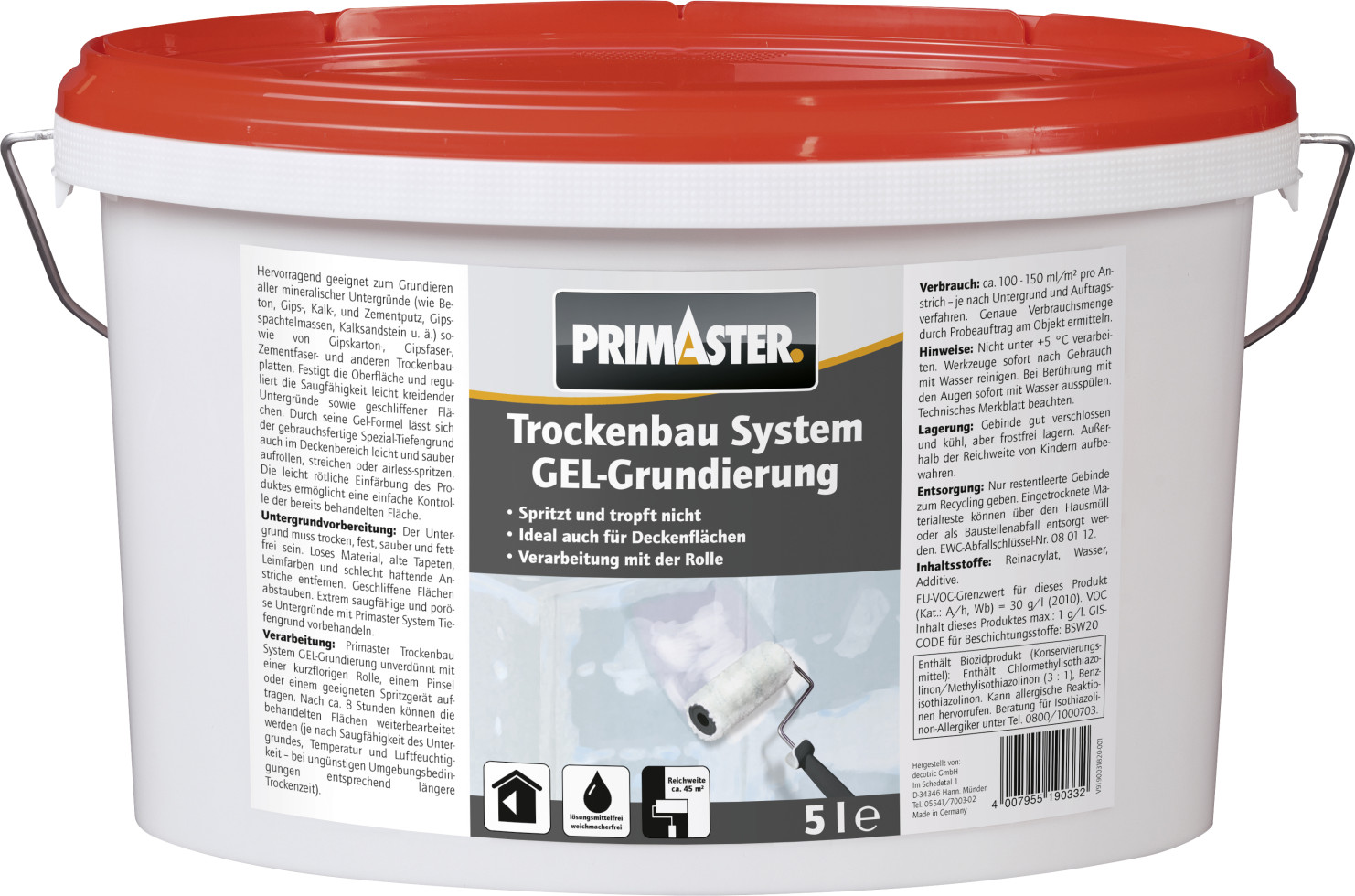 Primaster GelGrundierung Trockenbau System 5 l kaufen Globus Baumarkt
