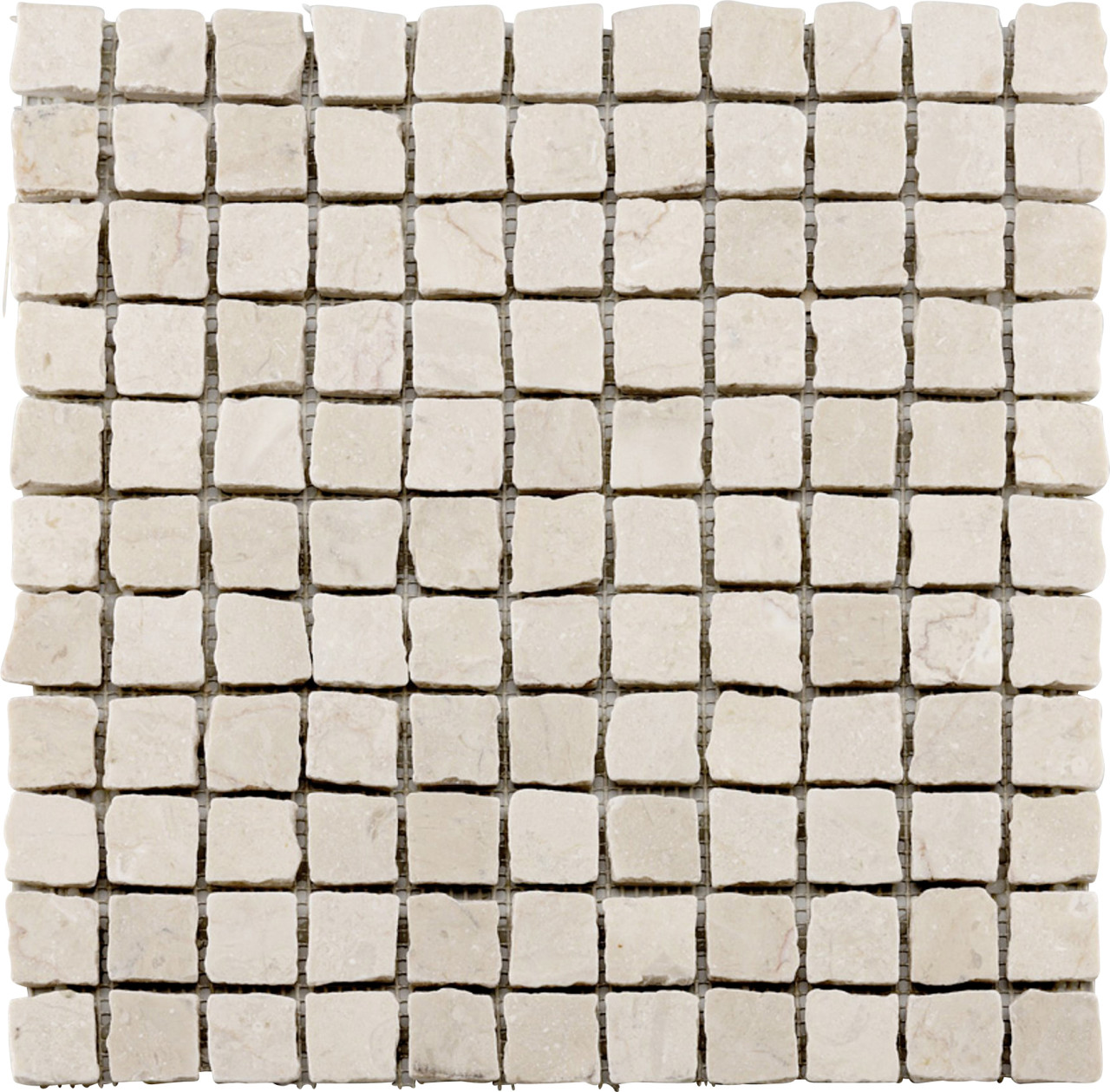 Mosaikfliese Marmor Antik 30 x 30 cm beige Steinmaß: ca. 2,5 x 2,5 cm