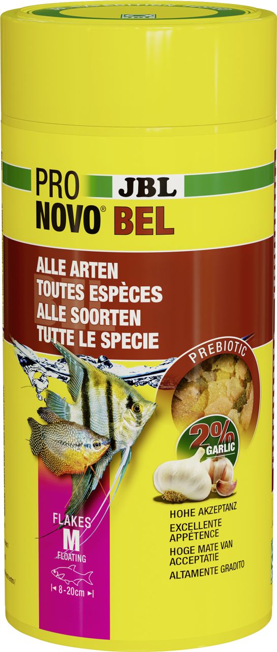 JBL Aquaristik JBL Fischfutter Pronovo BEL Flakes M Fischfutterflocken 1000 ml GLO629501218