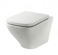 Primaster Wand WC spülrandlos Serena Tiefspüler weiß inkl. WC Sitz