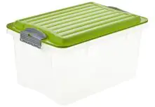 Rotho Stapelbox Compact 4,5 L transparent modlife grün