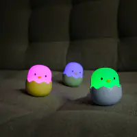 MegaLight LED Baby Eggy Nachtlicht mit Akku 3er- Set