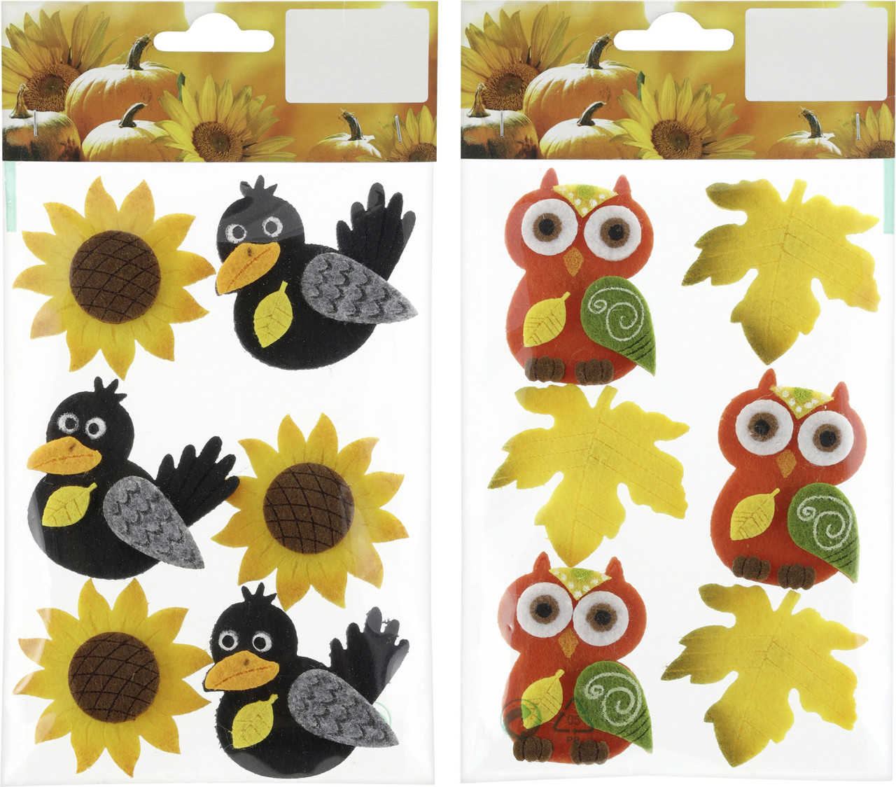 Rodermund Streudeko Herbst Filz mit Klebepunkt bunt 6 Stück GFMb8e194b53