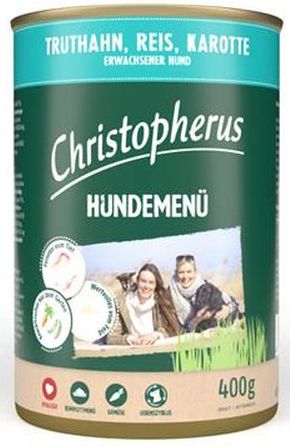 Christopherus Hundefutter Truthahn Reis & Karotte 400 g GLO629307003
