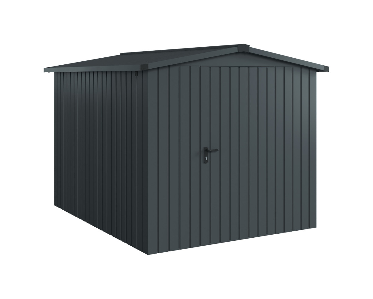 EcoStar Metallgerätehaus Euroline ESD6 anthrazit 214 x 262 cm 1-flg.