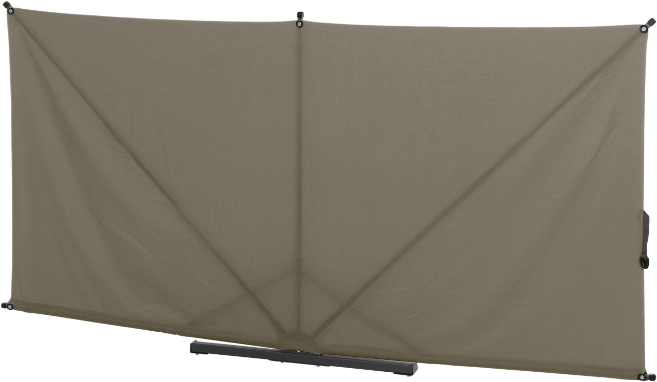 Siena Garden Sichtschutz Ben 150x280 cm taupe Gestell aus Stahl,Polyester