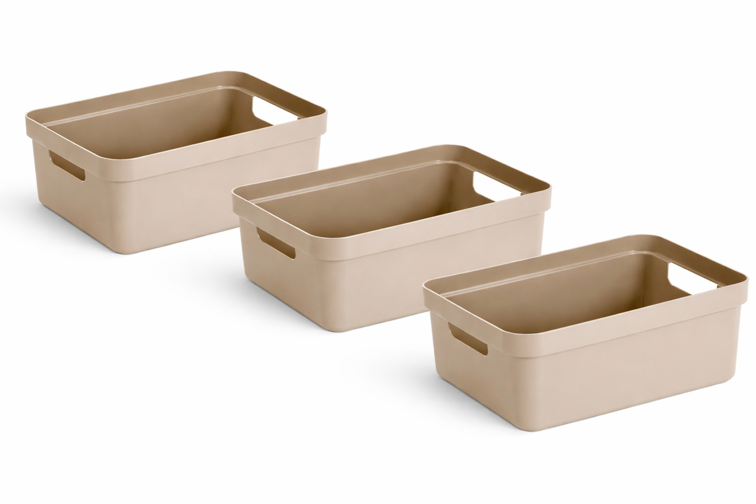 Sunware Aufbewahrungsbox Sigma Home 24L beige 3er Set