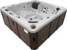 Canadian Spa Whirlpool Toronto UV 6 Personen Whirlpool, inkl. Abdeckhilfe und Stufe