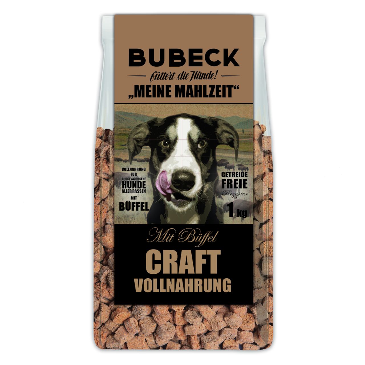Bubeck Meine Mahlzeit mit Büffel Adult Hundefutter gebacken 1 kg GLO629307582
