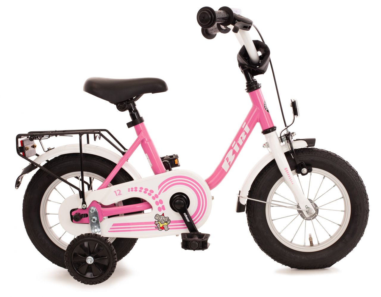 Bachtenkirch Kinderfahrrad Bibi 12,5 Zoll pink weiß GLO664012519