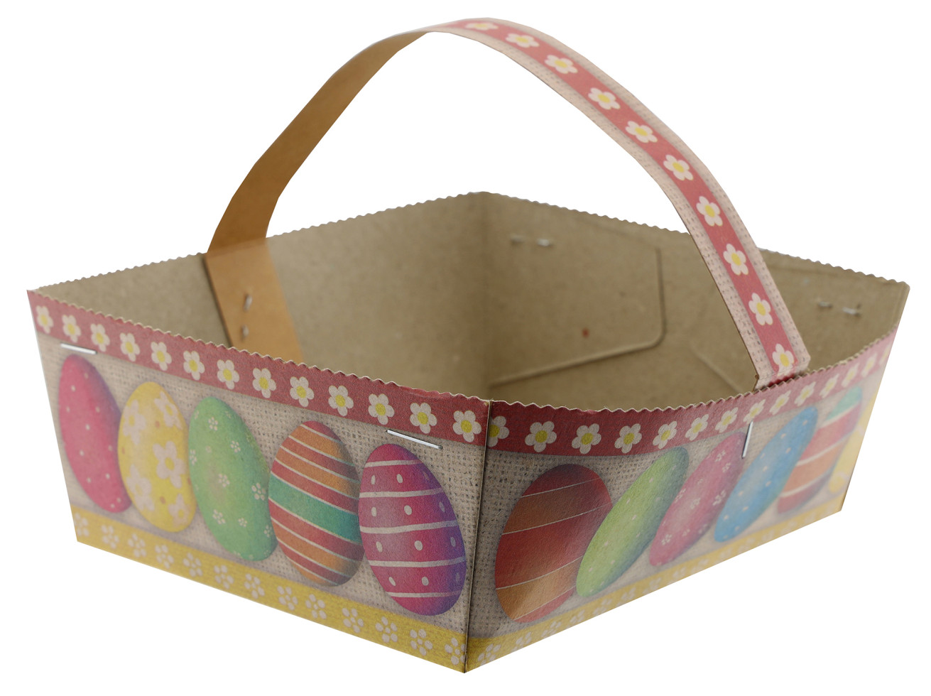 Osterkörbchen Pappe Eier 15 x 12 cm bunt mit Griff kaufen Globus Baumarkt
