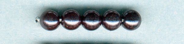 Glorex Wachs Perlen 6 mm 60 Stück, grau