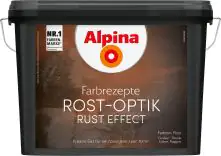 Alpina Innenfarbe Rost-Optik 0,7 L rostbraun und 0,5 L rostorange, glänzend