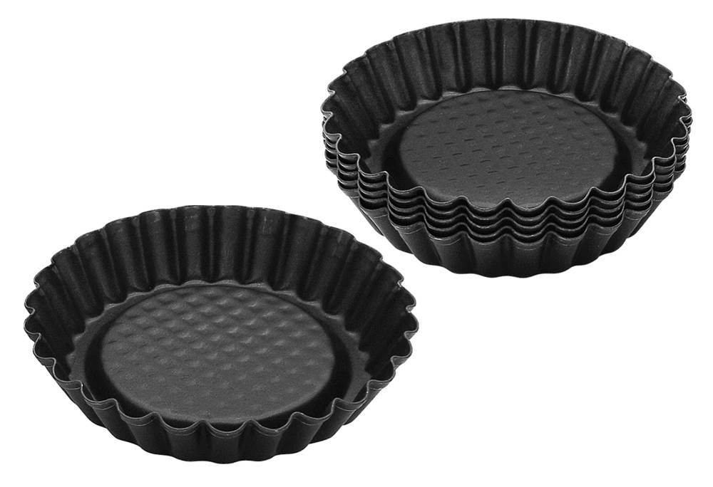 Zenker Schwarz - Torteletts Blackmetallic 10 Cm, 6 Stück Tortelettförmchen Kleine Küchlein - Image 2