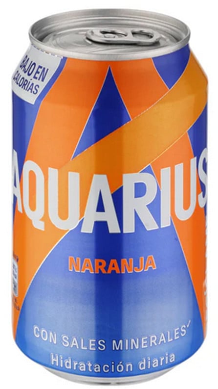 Aquarius Naranja Orangenlimonade mit Elektrolyten 330 ml
