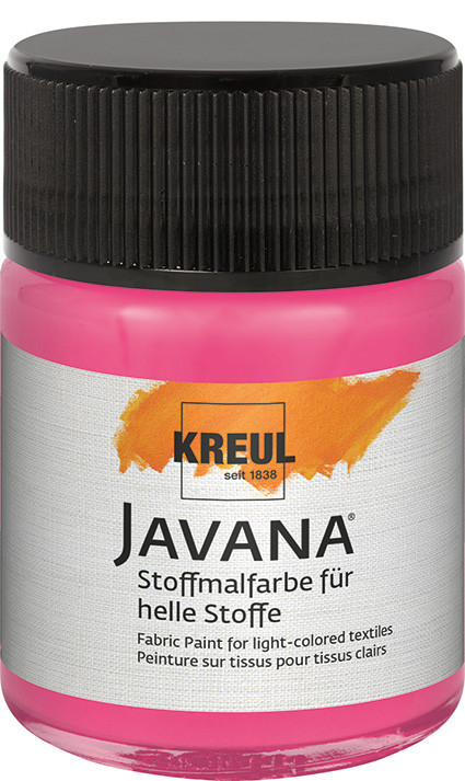 Kreul Javana Stoffmalfarbe für helle Stoffe pink 50 ml GLO663151282