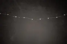 TrendLine LED-Lichterkette Mini Außen 3,9 m warmweiß mit Timer, 8 Lichteffekten