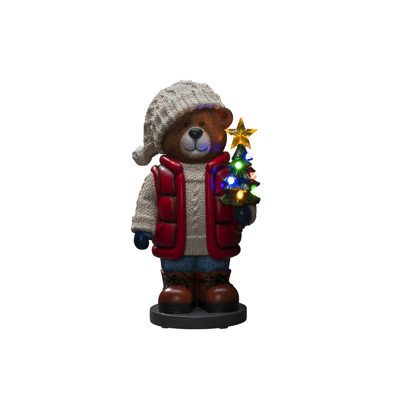Konstsmide LED Teddybär 8 bunte Dioden mit Timer GLO660143929