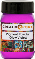 Pigment Pulver Glow Violett 30 g Blacklight, Neon, tagleuchtend