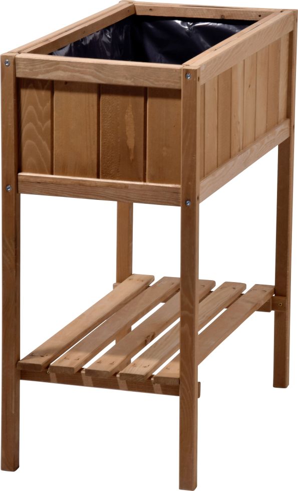 Dobar Hochbeet mit Ablage 76 x 40 x 80 cm kaufen Globus Baumarkt