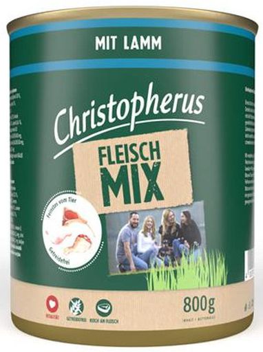 Christopherus Hundefutter Fleisch-Mix Lamm 800 g GLO629307021
