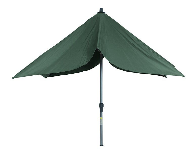 Siena Garden Ombrellone Rettangolare Avio, 300x200 Cm, Alluminio Antracite, Tessuto Verde UPF 50+, Con Manovella - 3