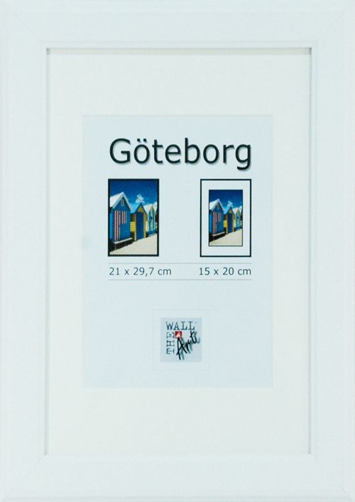 Holz Bilderrahmen Göteborg weiß, 21 x 29,7 cm