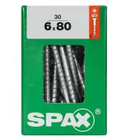 Spax Universalschrauben 6.0 x 80 mm TX 30 Senkkopf - 30 Stk.